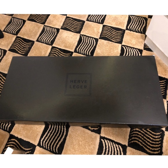 Herve Leger HL-NORA Over Knee Open Toe Boots - Picture 3 of 6